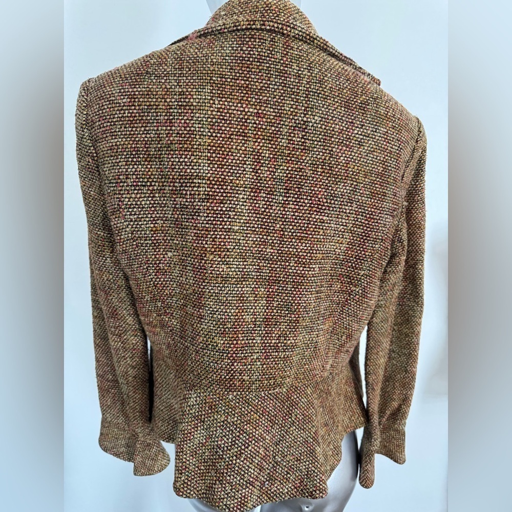 Talbots Multi Neutal Color Tweed Jacket - Picture 3 of 5